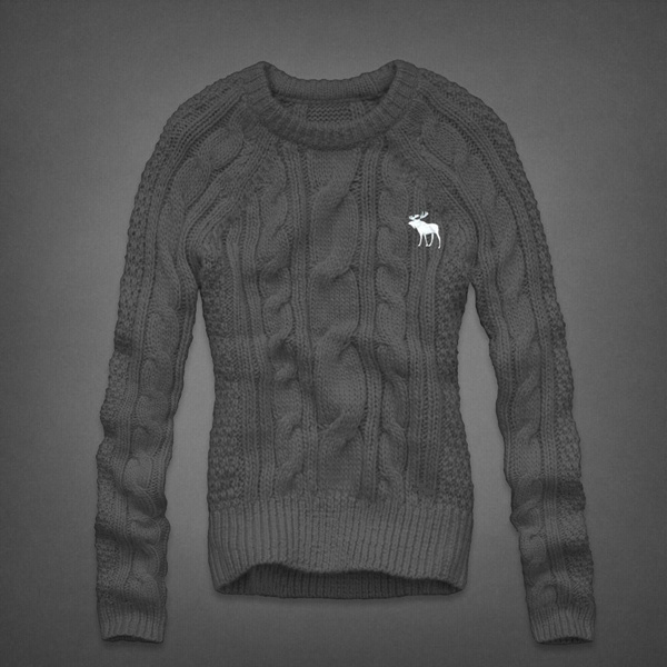 Abercrombie Fitch Mujeres Grueso De Cuello Redondo Jersey AF8308